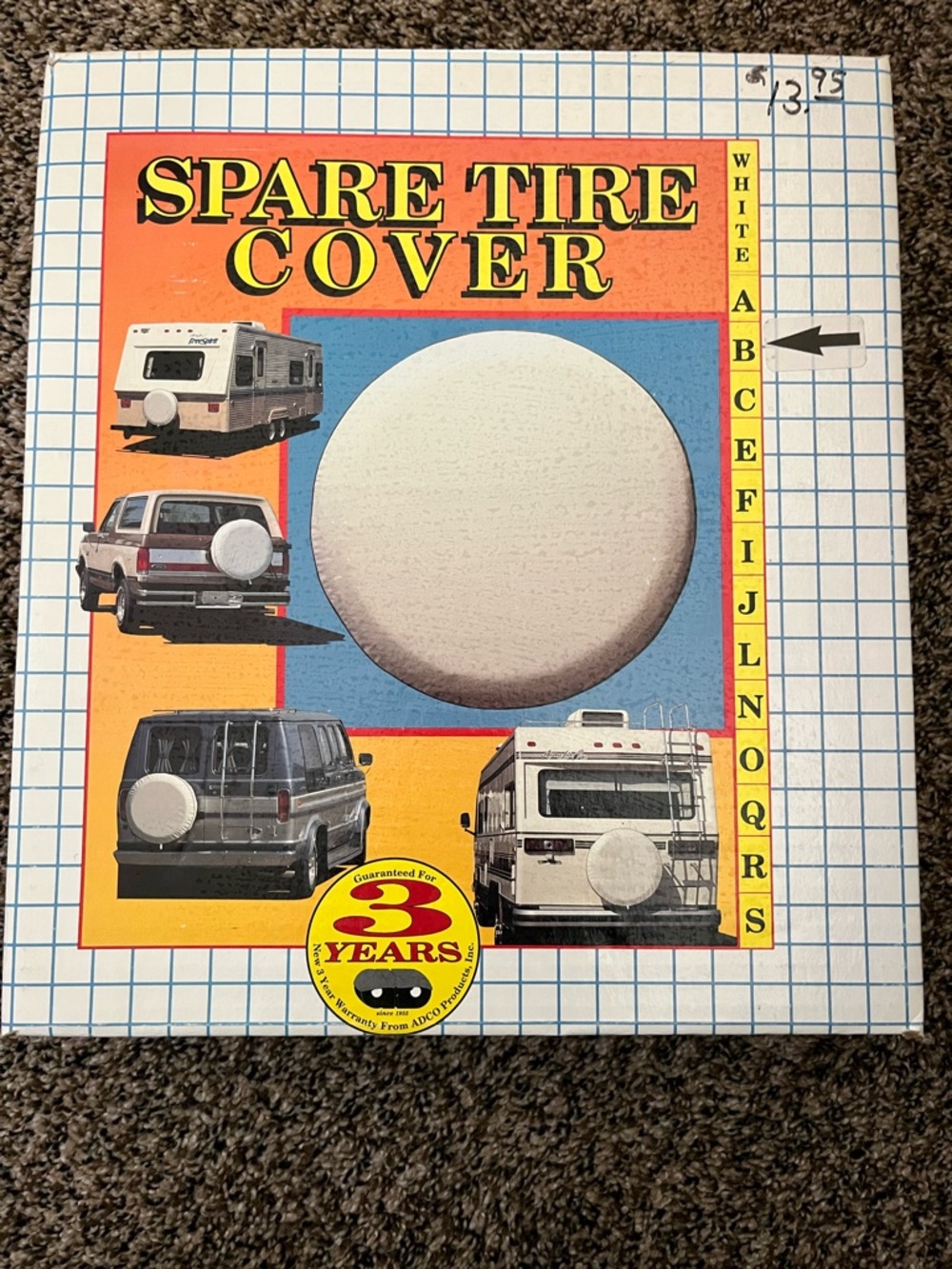 Spare Tire Cover - White